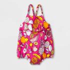 Baby Girls' Colorful Fruits Sleeveless Jersey Romper - Cat & Jack Purple