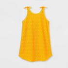 Girls' Diamond Crochet Cover Up - Art Class Yellow