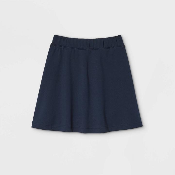 Girls' Pull-on Uniform Knit Skater Skorts - Cat & Jack Blue
