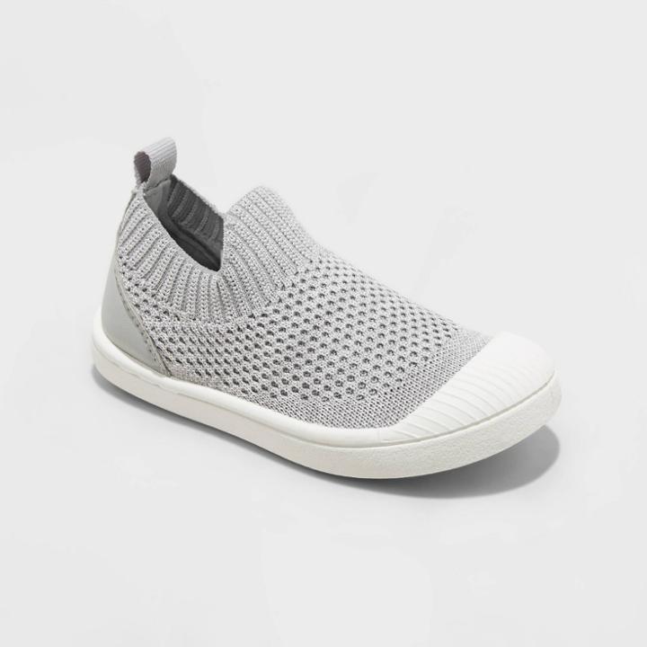Toddler Boys' Corey Mesh Slip-on Apparel Sneakers - Cat & Jack Gray