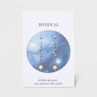 No Brand Glass And Cubic Zirconia Stud Earring