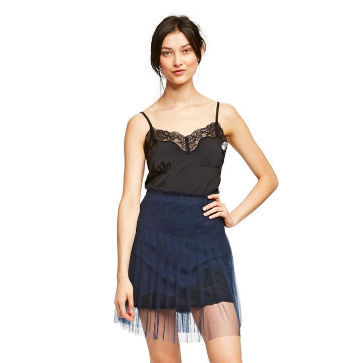 Women's V-neck Lace Cami - Rodarte For Target Black
