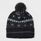 Men's Holiday Fair Isle Beanie - Goodfellow & Co Dark Gray
