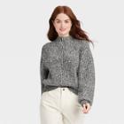 Women's Mock Turtleneck Pullover Sweater - Universal Thread Charcoal Heather