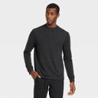 Men's Soft Gym Crewneck Sweatshirt - All In Motion Black Heather