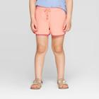 Toddler Girls' Crinkle Gauze Fashion Shorts - Cat & Jack Peach