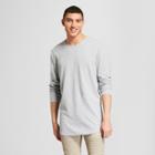 Men's Long Sleeve Center Seam Curved Hem T-shirt - Jackson Heather Gray