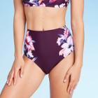 Women's High Waist Medium Coverage Bikini Bottom - Kona Sol Floral S, Women's, Size: Xs,