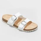 Girls' Drew Slip-on Footbed Sandals - Cat & Jack White