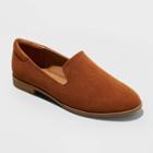 Women's Adeline Microsuede Loafers - Universal Thread Cognac