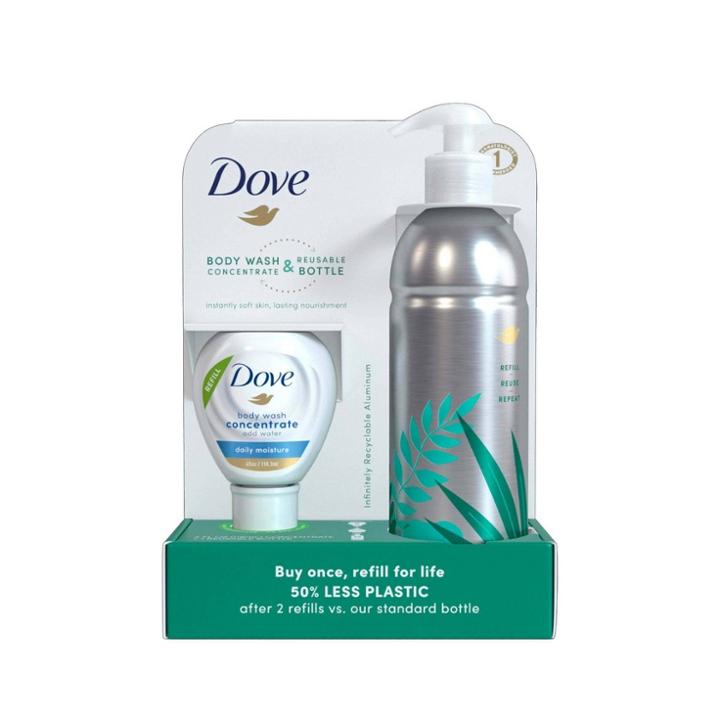 Dove Beauty Concentrate Aluminium Daily Moisture Body Wash Starter Kit