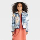 Girls' Patchwork Quilted Jacket - Cat & Jack Blue