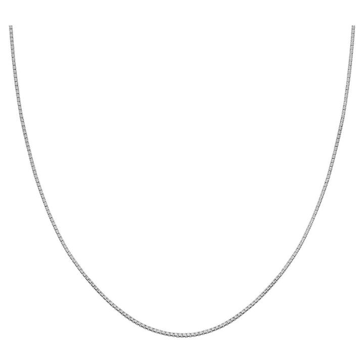 Target Women's Box Chain In Sterling Silver - Gray