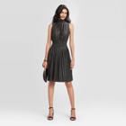 Women's Sleeveless Halter Neck Pleated Dress - A New Day