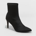 Women's Heeled Sock Bootienicki - Mossimo Supply Co. Black