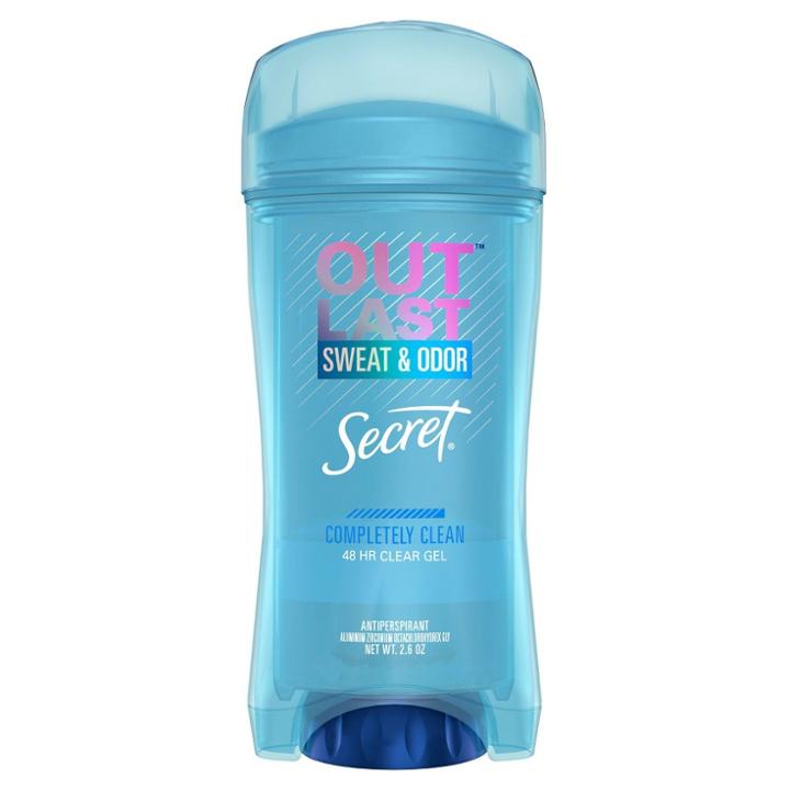Secret Outlast Clear Gel Completely Clean Antiperspirant Deodorant Women