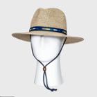 Men's Mixed Color Panama Hat With Striped Band - Goodfellow & Co Brown