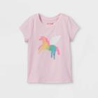 Toddler Girls' Rainbow Unicorn Graphic T-shirt - Cat & Jack