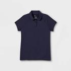 Girls' Athletic Polo Shirt - All In Motion Navy