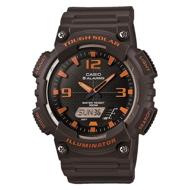 Men's Casio Solar Sport Combination Watch - Gray (aqs810w-8avcf)