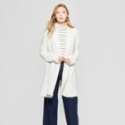 Women's Cable Open Cardigan - A New Day Cream (ivory)