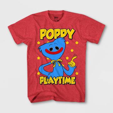 Girls' Poppy Playtime Short Sleeve Graphic T-shirt - Red