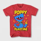 Girls' Poppy Playtime Short Sleeve Graphic T-shirt - Red