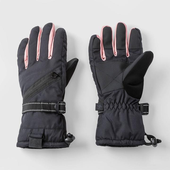 Girls' Snow Gloves - All In Motion Black