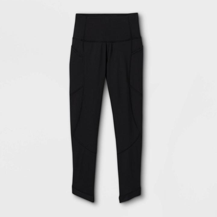 All In Motion Girls' Mesh Pieced Side Pocket Leggings - All In