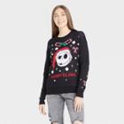 The Nightmare Before Christmas Women's Disney Nightmare Before Christmas Sandy Claws Graphic Pullover Sweater - Black