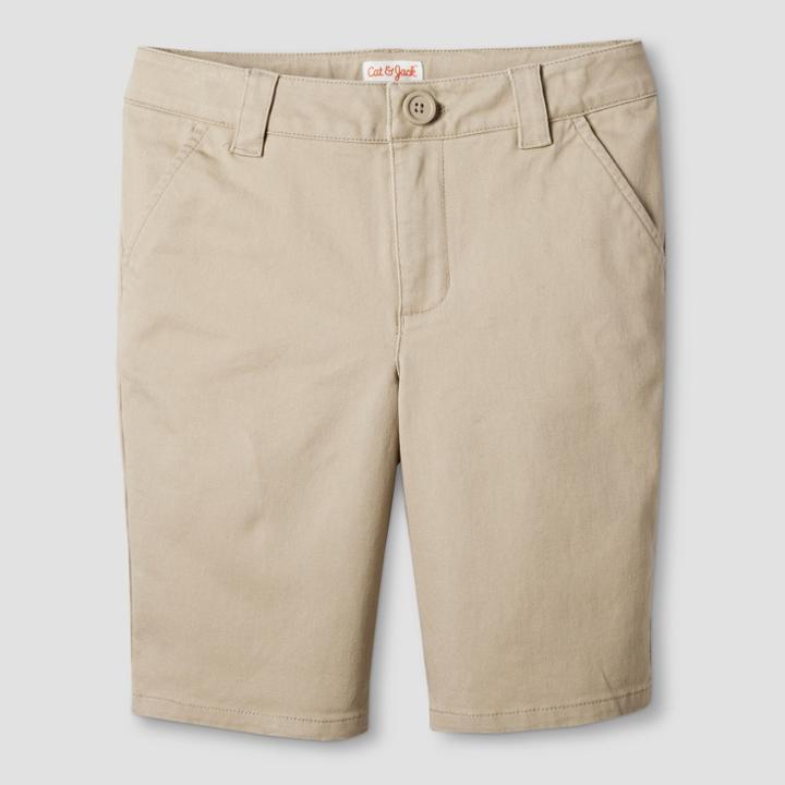 Girls' Chino Shorts - Cat & Jack Pita Bread