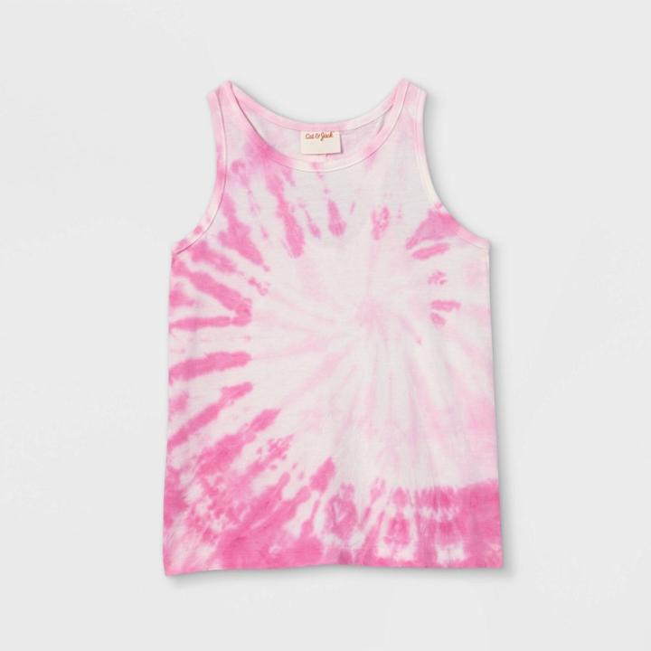 Girls' Tie-dye Tank Top - Cat & Jack Pink