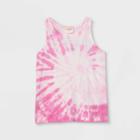 Girls' Tie-dye Tank Top - Cat & Jack Pink
