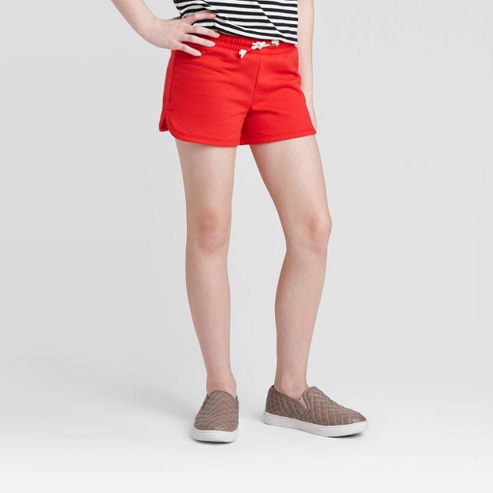 Girls' Knit Pull-on Shorts - Cat & Jack Red