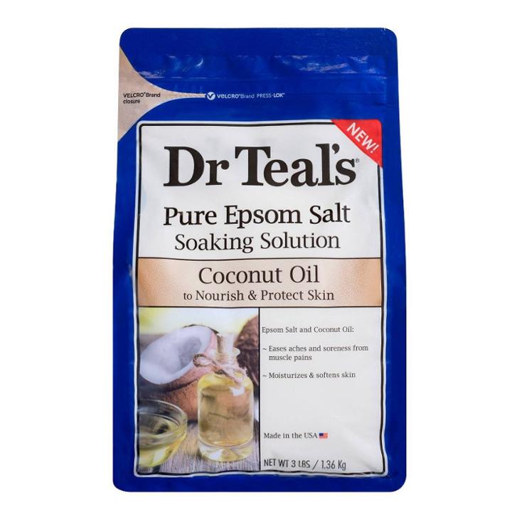 Dr Teal's Pure Epsom Salt Nourish & Protect Coconut Oil Soaking Solution