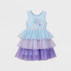 Toddler Girls' Disney Sleeveless Frozen Tiered Tutu Dress - Mint 2t, Girl's, Purple