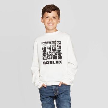 Boys' Roblox Long Sleeve - White