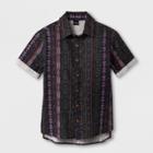 Boys' Short Sleeve Button-down Shirt - Art Class Gray