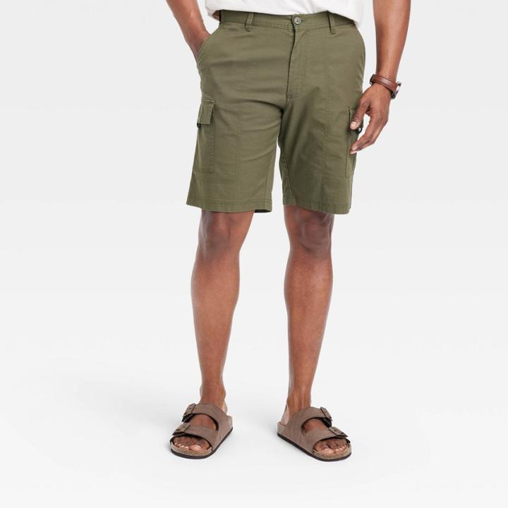Men's 9.5 Utility Cargo Shorts - Goodfellow & Co Green