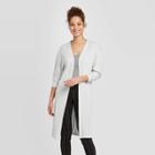 Women's Long Sleeve Cardigan - A New Day Gray