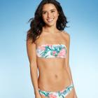 Juniors' Textured Bandeau Bikini Top - Xhilaration Tropical Floral Print