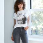 Merch Traffic Women's Brett Young Plus Size Short Sleeve Graphic T-shirt - White