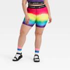 Pride Gender Inclusive Adult Extended Size 16 Tie-dye Bike Shorts - Ph By The Phluid Project 3xl,