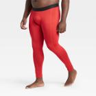 Men's Fitted Tights - All In Motion Red S, Men's,