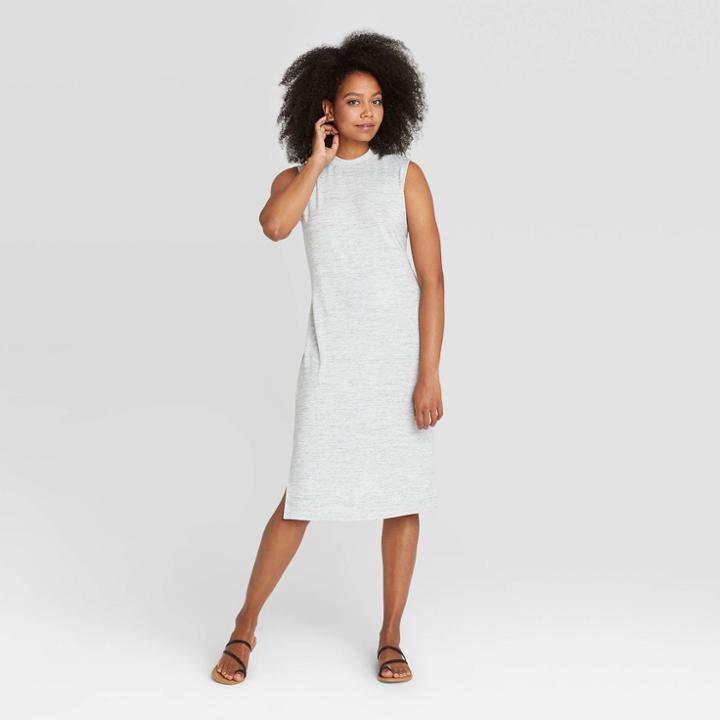 Women's Essential Sleeveless Knit Dress - Prologue Gray