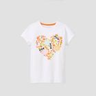 Girls' Short Sleeve Candy Heart Graphic T-shirt - Cat & Jack White