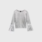 Girls' Rib Bell Long Sleeve Top - Art Class