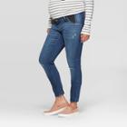 Maternity Side Panel Skinny Jeans - Isabel Maternity By Ingrid & Isabel Medium Wash