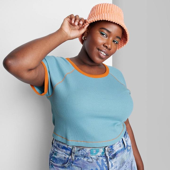 Women's Plus Size Short Sleeve T-shirt - Wild Fable