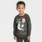 Toddler's Disney Nightmare Before Christmas Family Holiday Graphic Sweatshirt - Black
